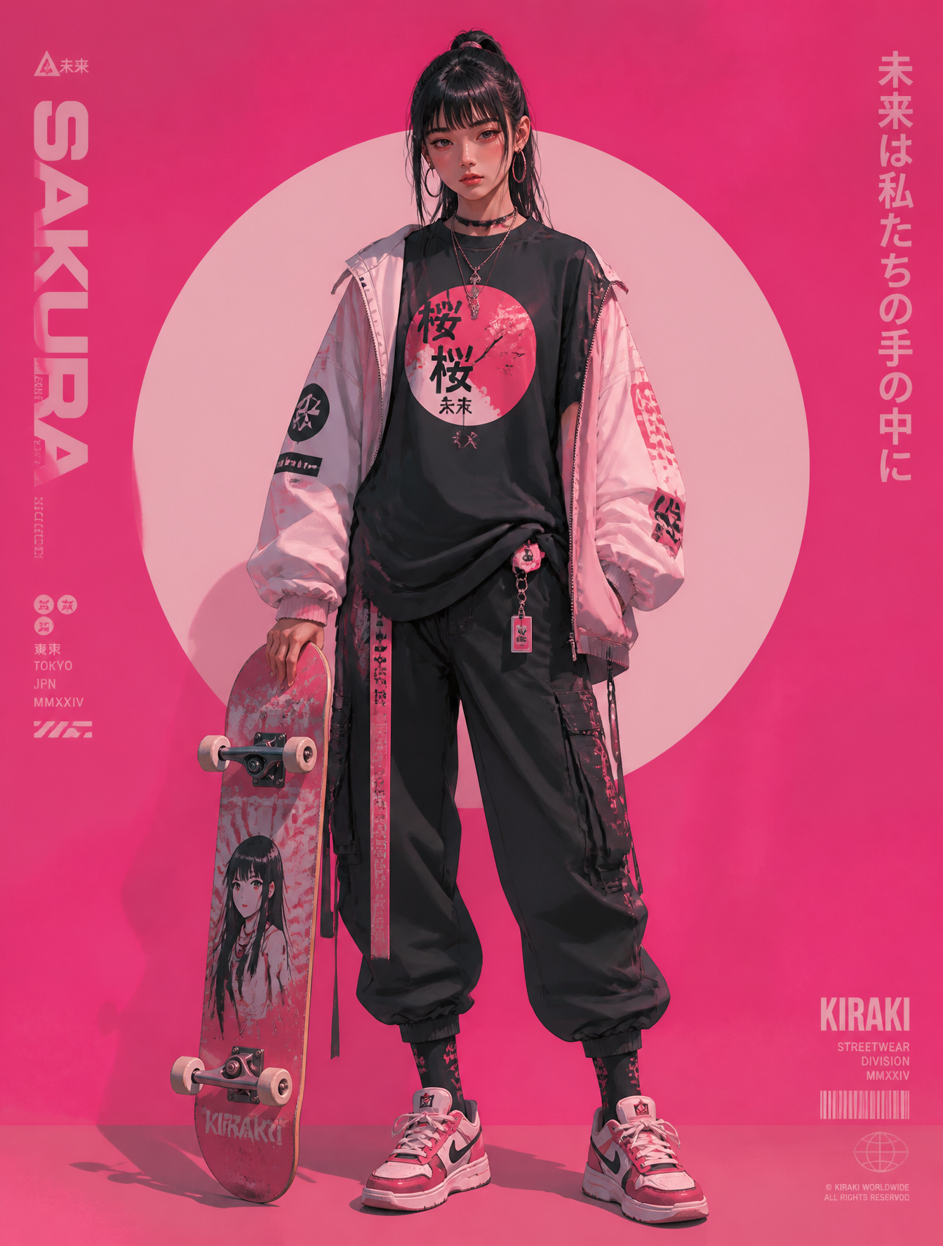 Cyberpunk Luxury Streetwear Anime Concept