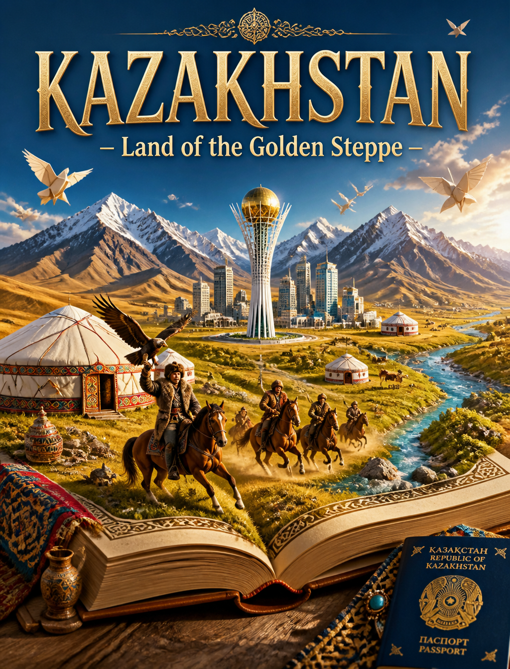 Kazakhstan Magical Storybook Diorama