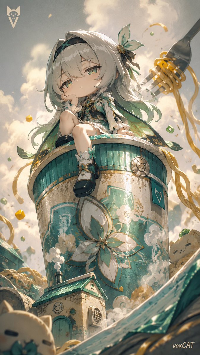 Whimsical Ramen Throne Miniature Poster - alternate