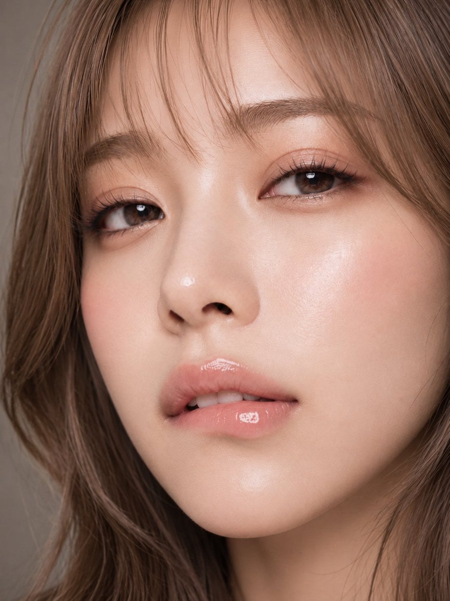 Intimate Gaze: Hyper-Realistic Beauty Macro Portrait
