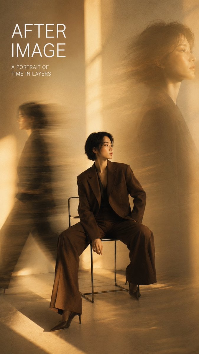 Experimental Slow-Shutter Fashion Editorial Poster - alternate