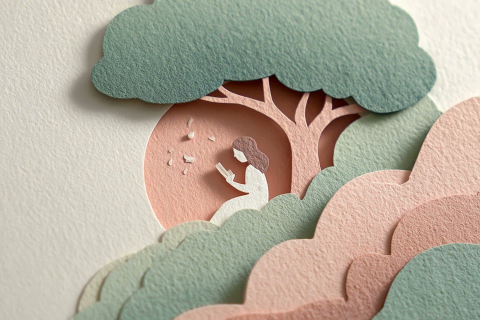 Modern 3D Paper-Cut Layered Art