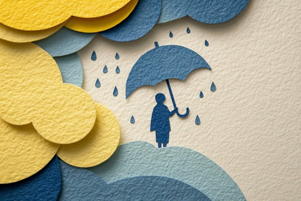 Modern 3D Paper-Cut Layered Art - alternate