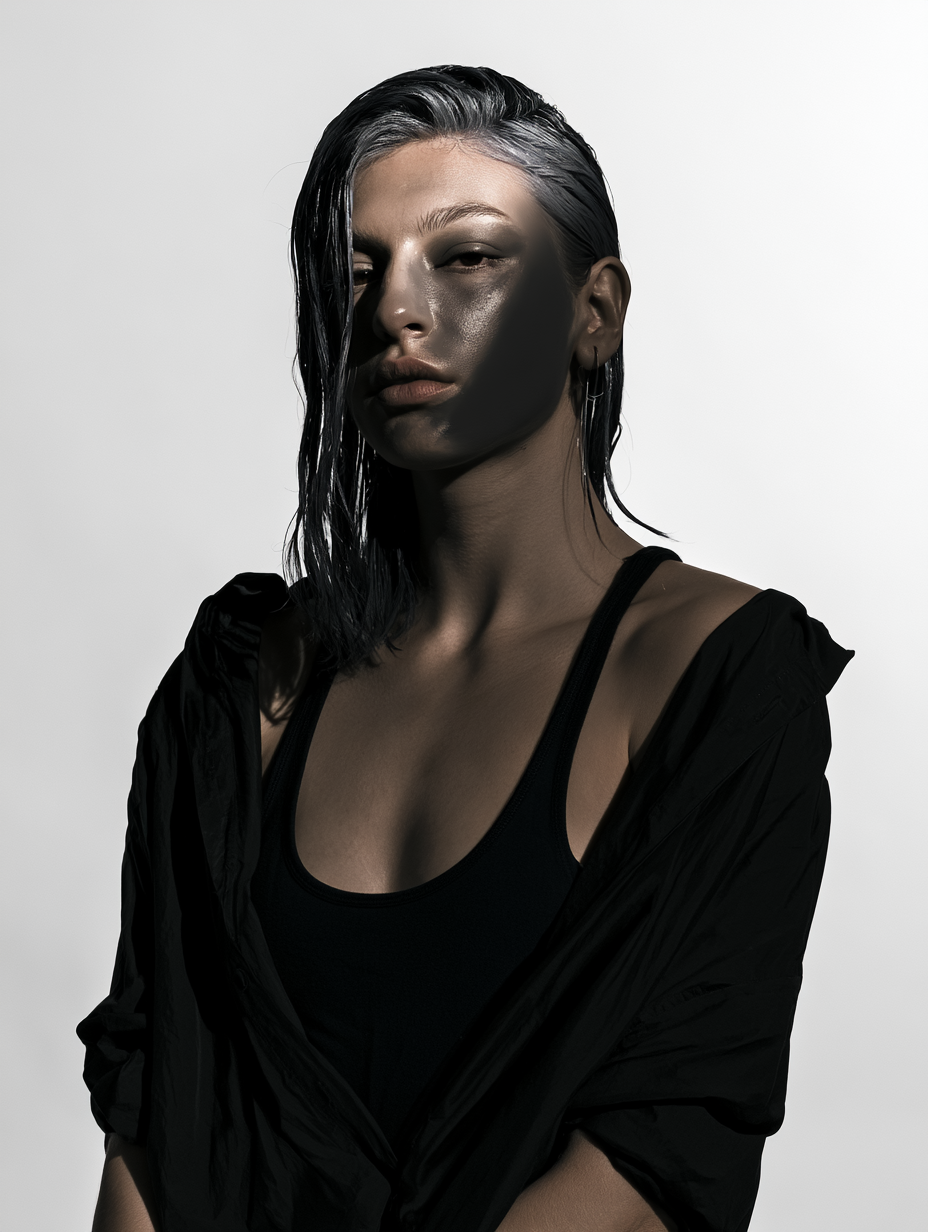 Elegant Full-Body Luxury Black Attire - alternate