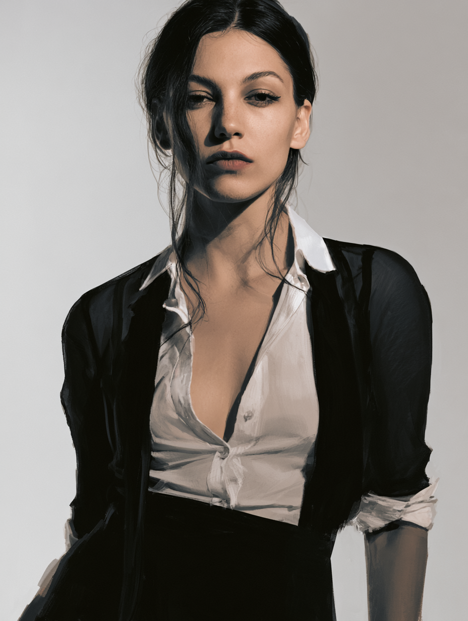 Elegant Full-Body Luxury Black Attire - alternate