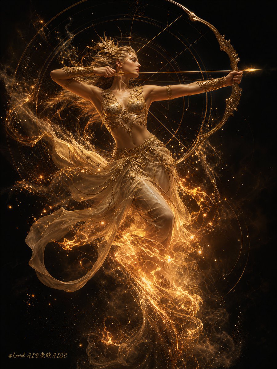 Celestial Golden Archer of Eternal Fire