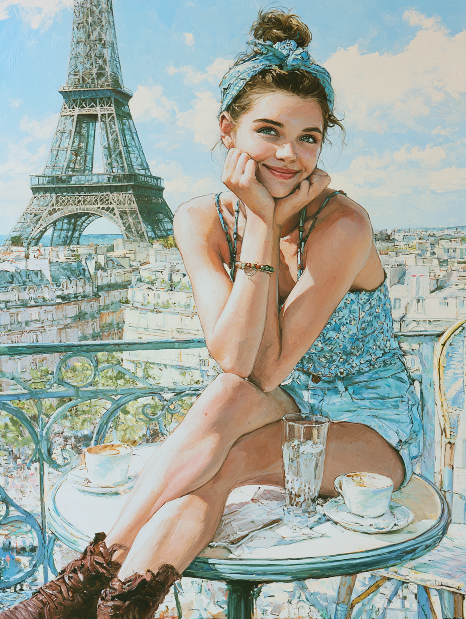 Fantasy Maiden's Parisian Cafe Summer - alternate