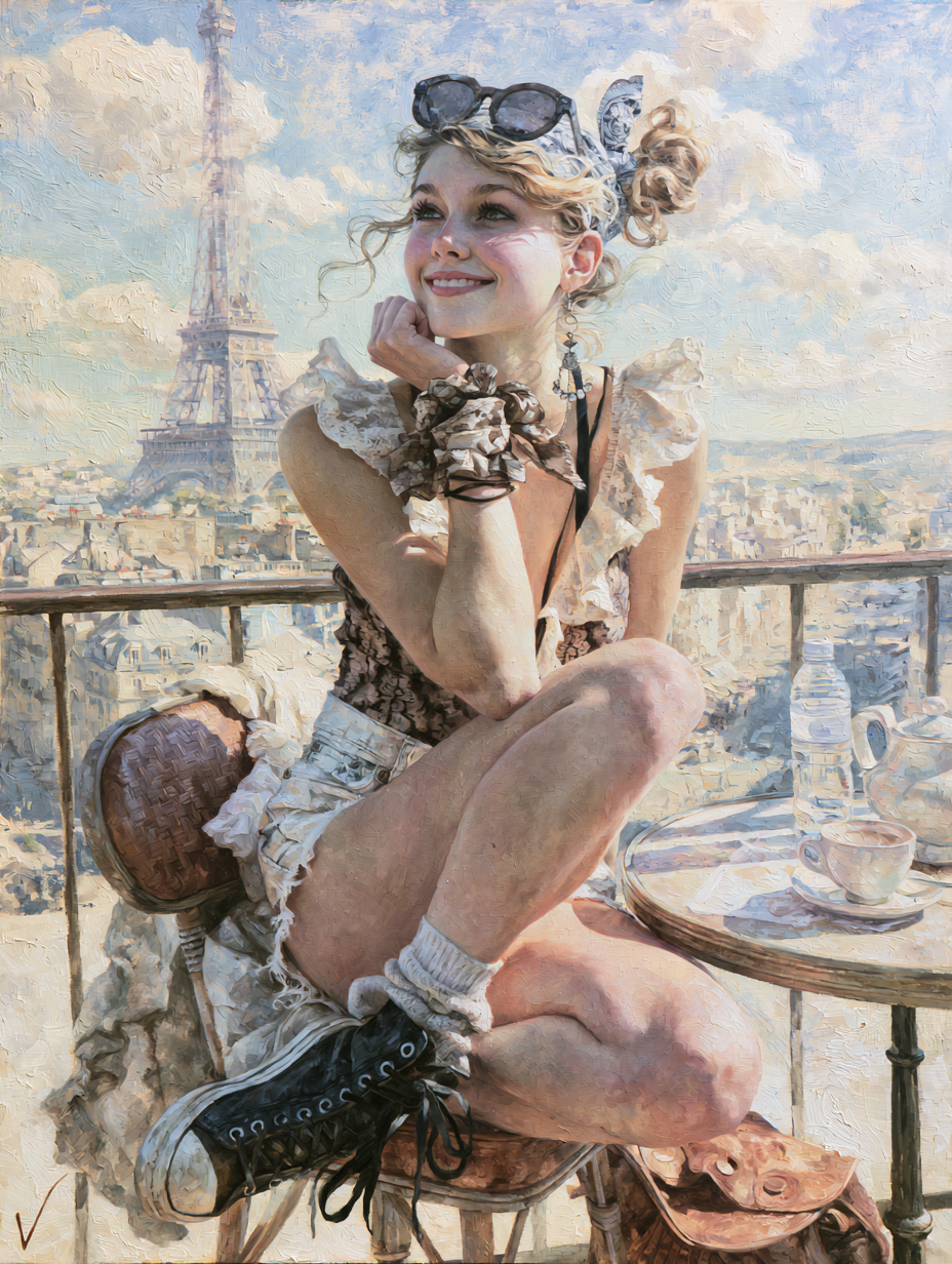 Fantasy Maiden's Parisian Cafe Summer - alternate
