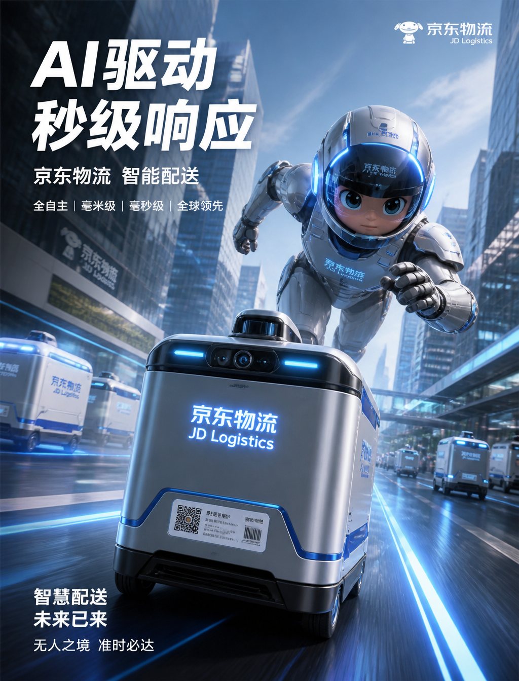 JD Logistics AI Future Delivery Hyper-Realistic Commercial