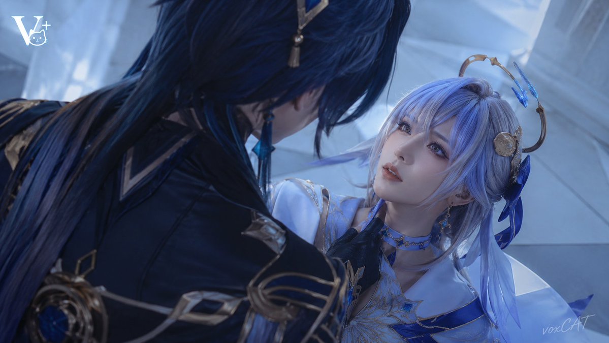 Intimate Tension: Cold-Toned Cinematic Character Duo