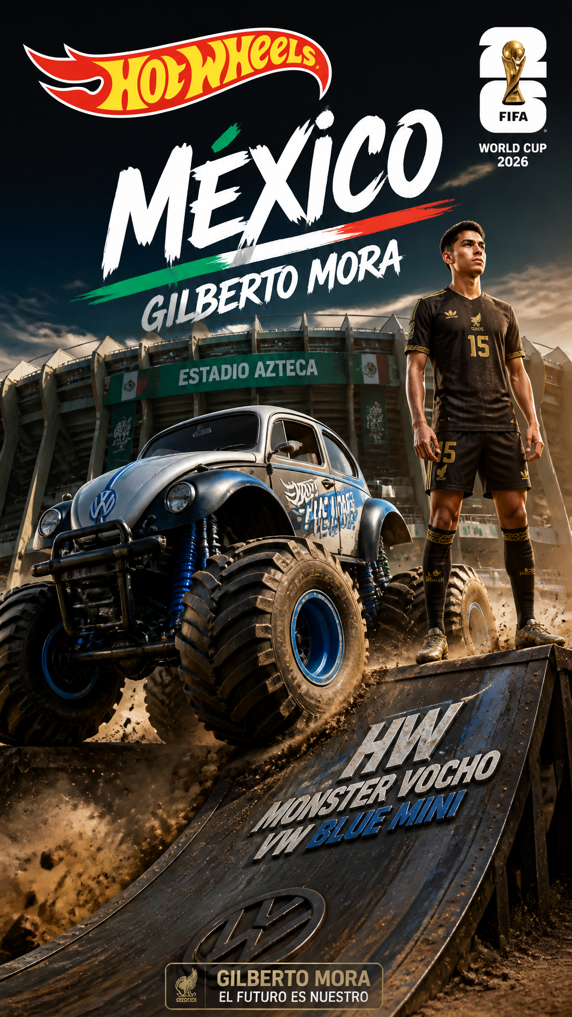 Hot Wheels Monster Vocho Mexico Edition