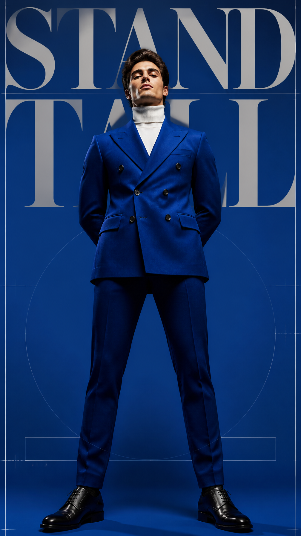 Cobalt Blue Luxury Menswear Editorial