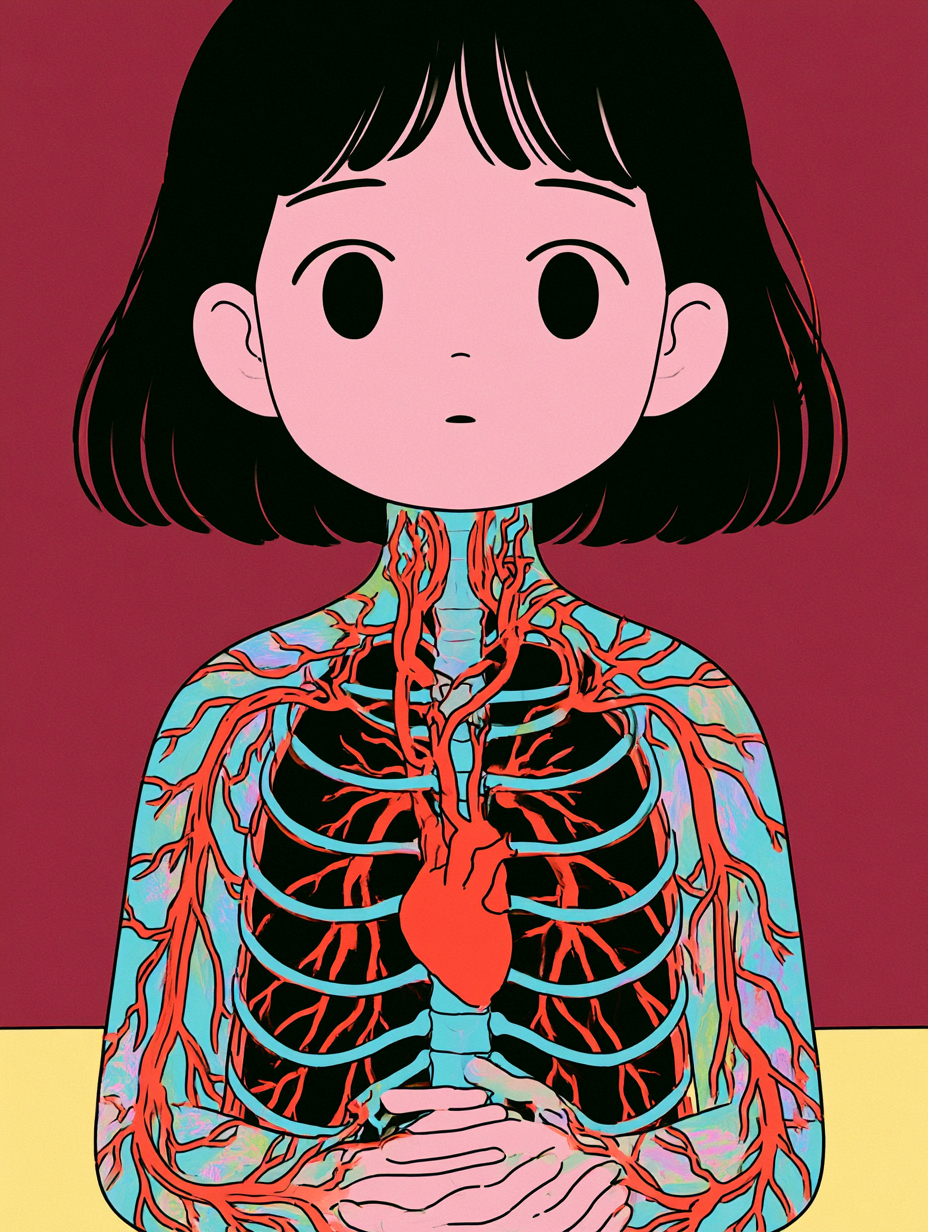 Surreal Vascular Anatomy Portrait - alternate