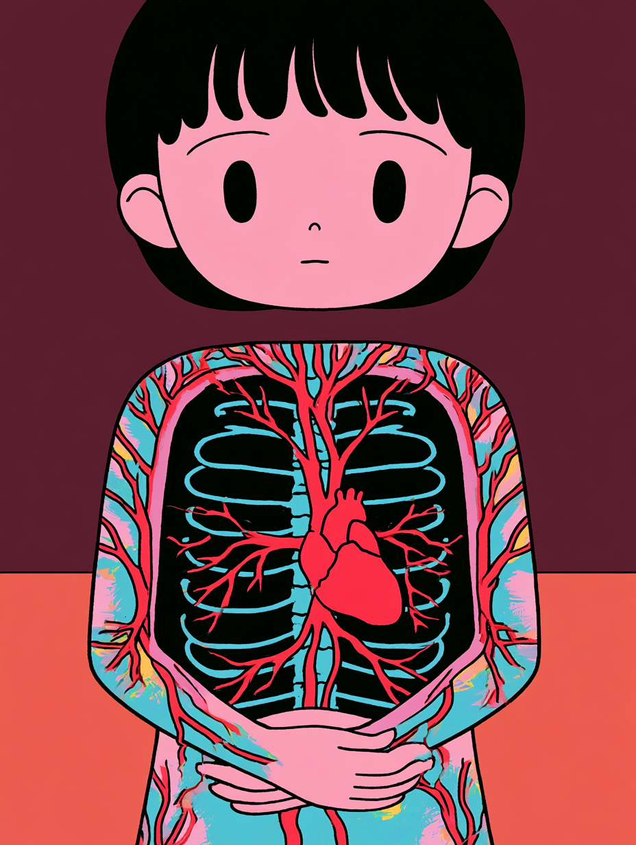 Surreal Vascular Anatomy Portrait - alternate