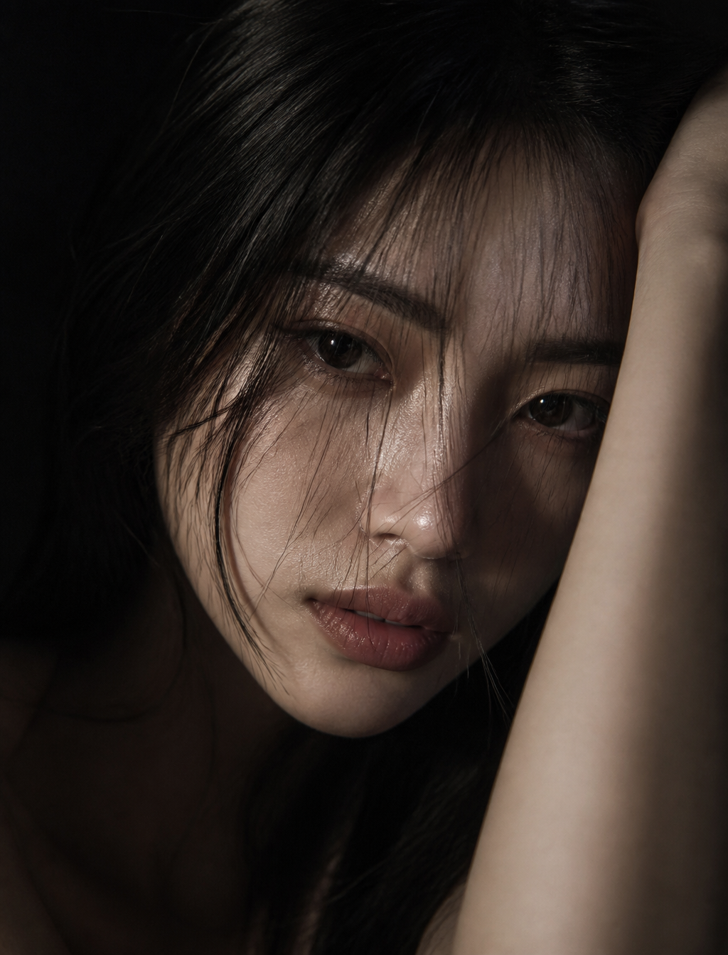 Moody Editorial Beauty Portrait