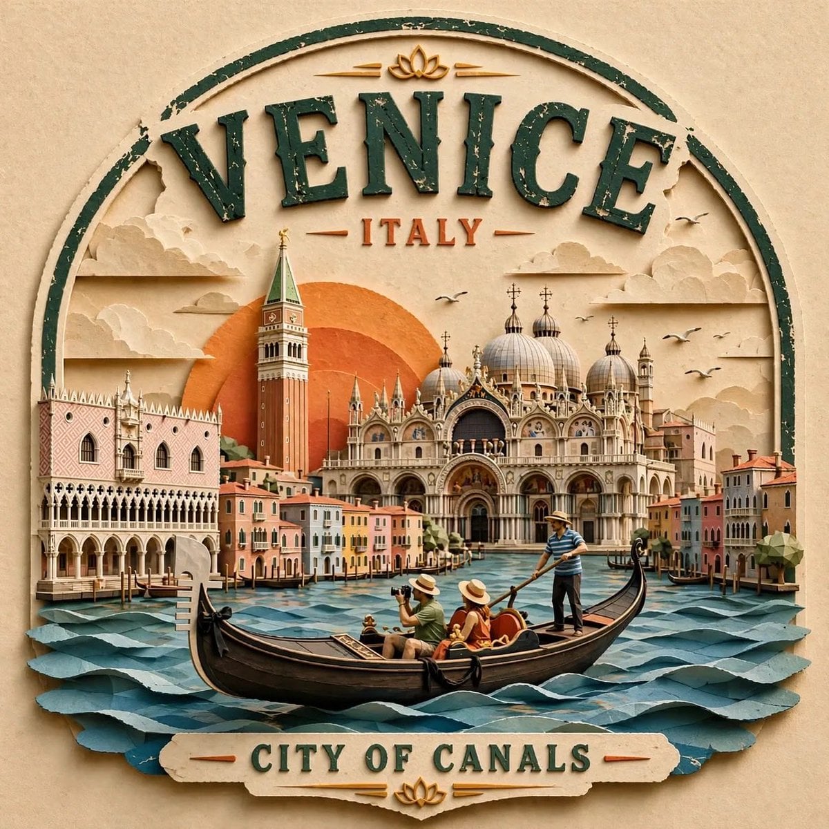 Mixed-Media Vintage Travel Badge Collection - alternate