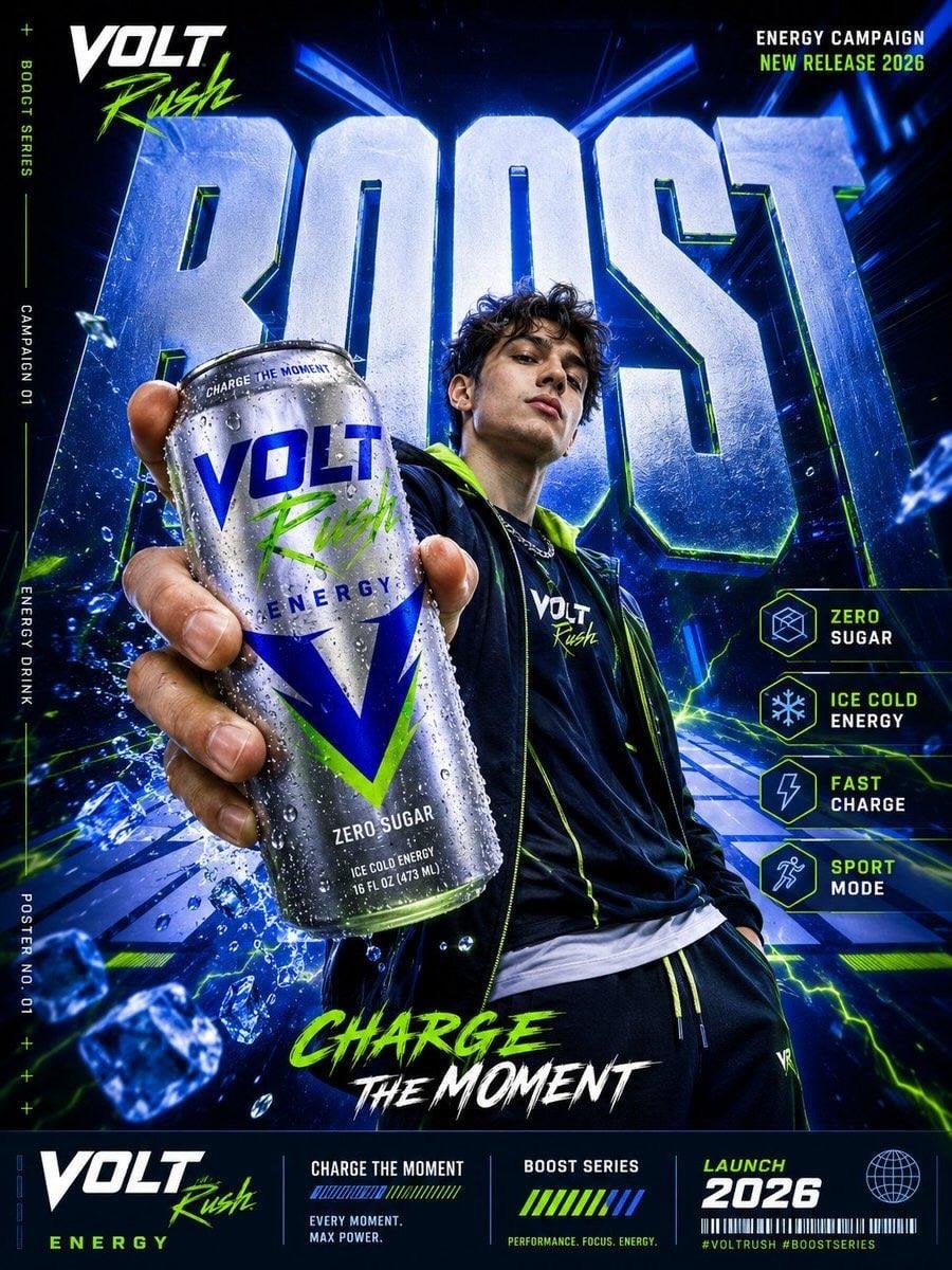 Hyper-Perspective Commercial Product Poster - alternate