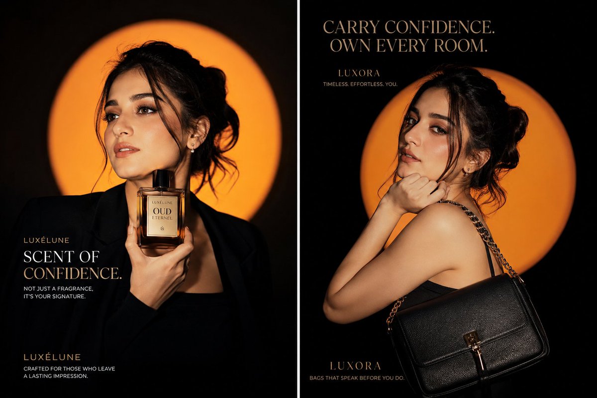 Cinematic Luxury Fashion Diptych Campaign