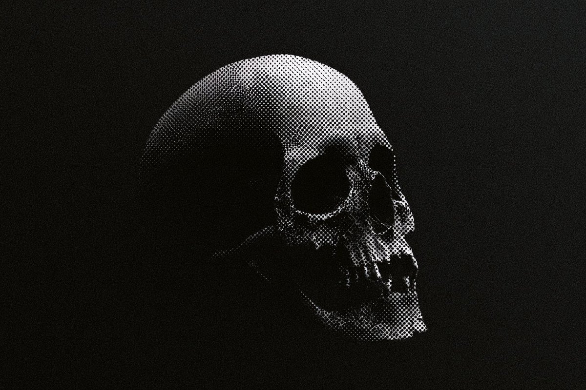 Macabre Halftone Contrast