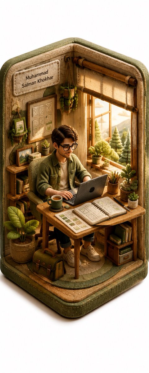 Create a 3D isometric diorama illustration of an original...