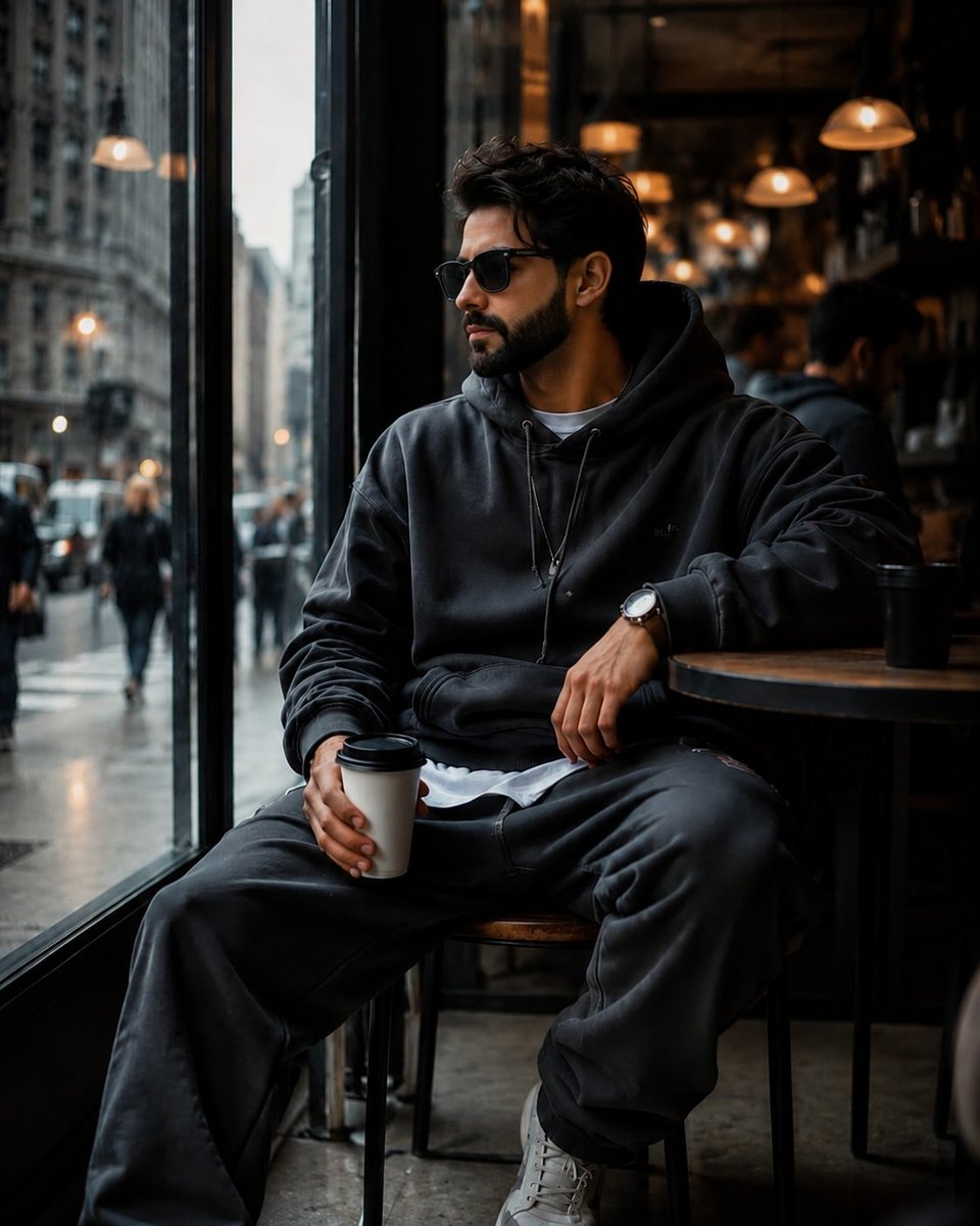 Moody Urban Cafe Portrait