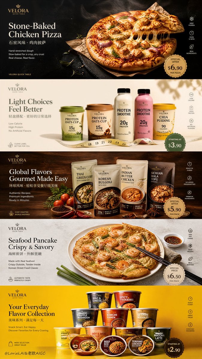 Ultra-Premium Gourmet Convenience Brand Vertical Sales Key Visual - alternate