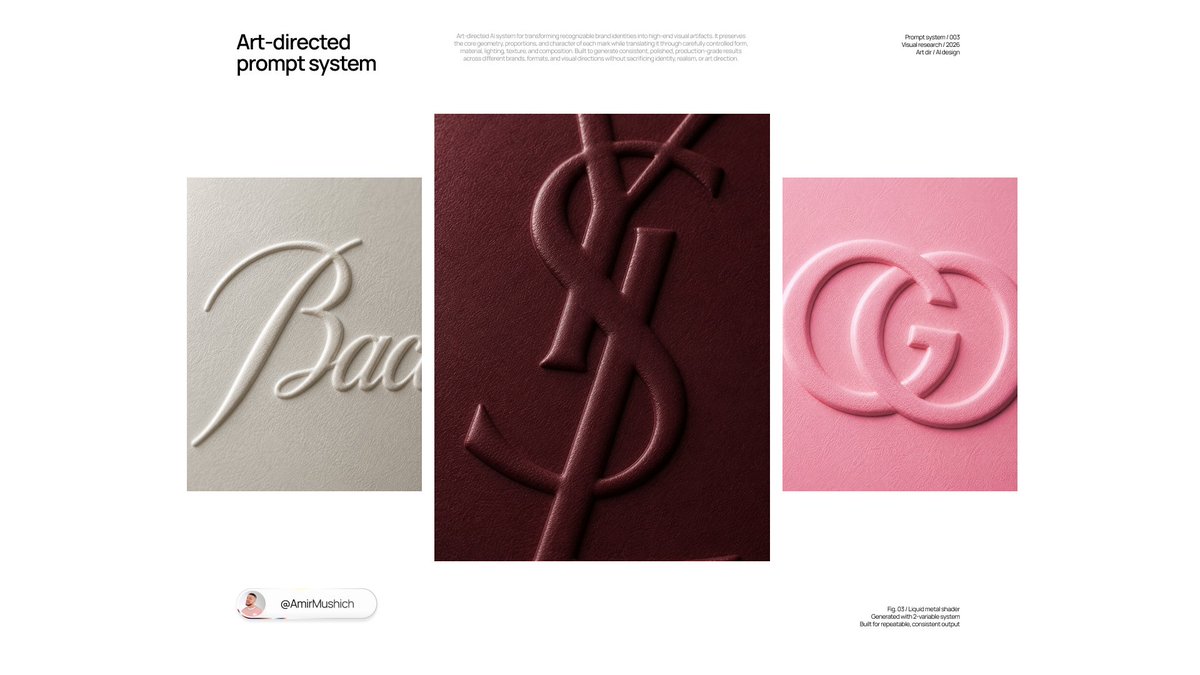 Luxury Blind Embossed Brand Identity Macro - alternate