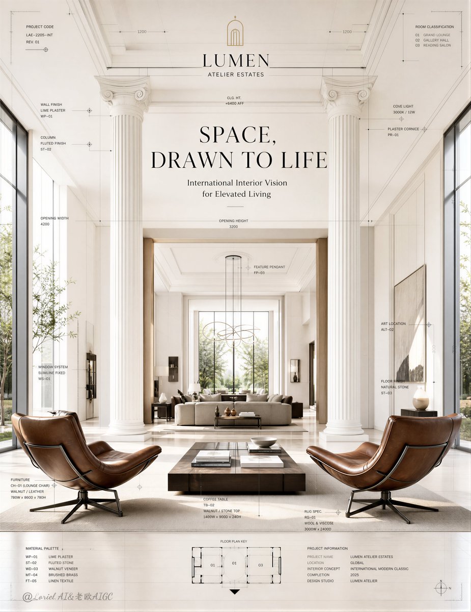 Aurelia Luxury Real Estate Architectural Presentation Poster