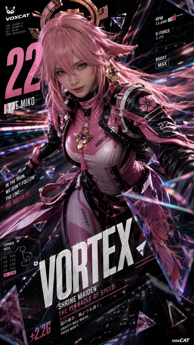 Cyber Racing Driver Experimental Poster - alternate