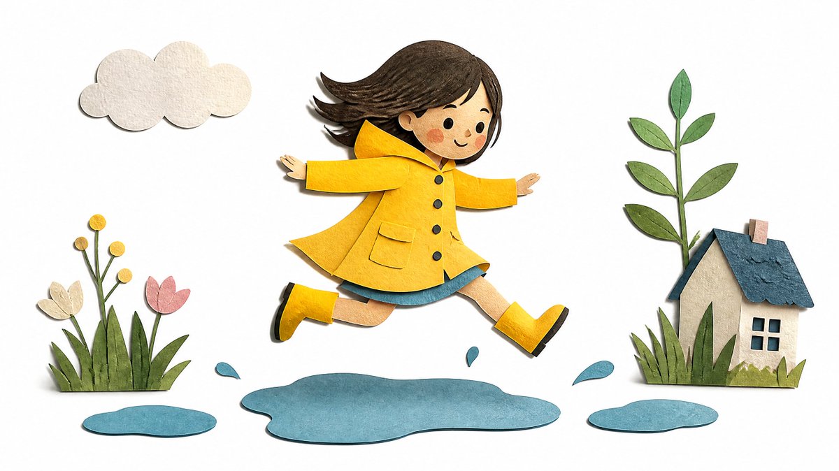Handcrafted Papercut Storybook Character - alternate