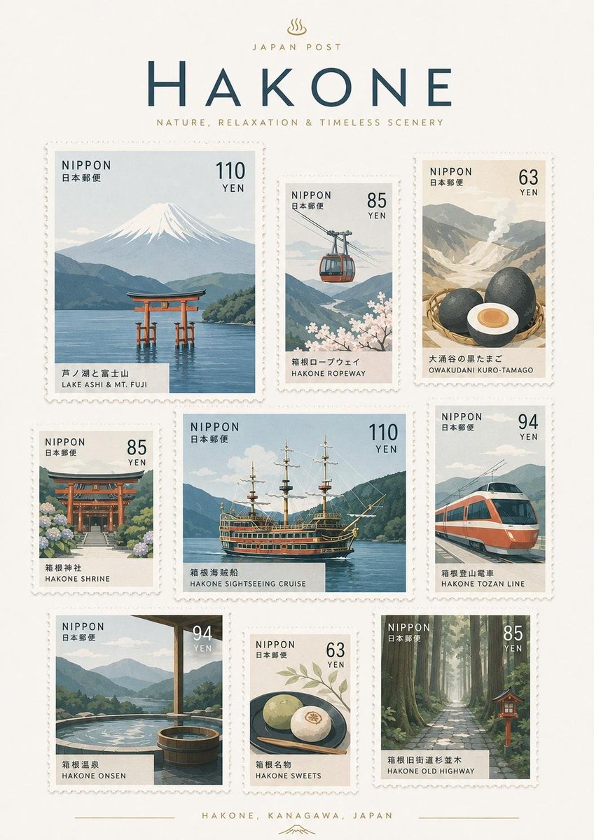 Minimalist Destination Commemorative Stamp Sheet - alternate