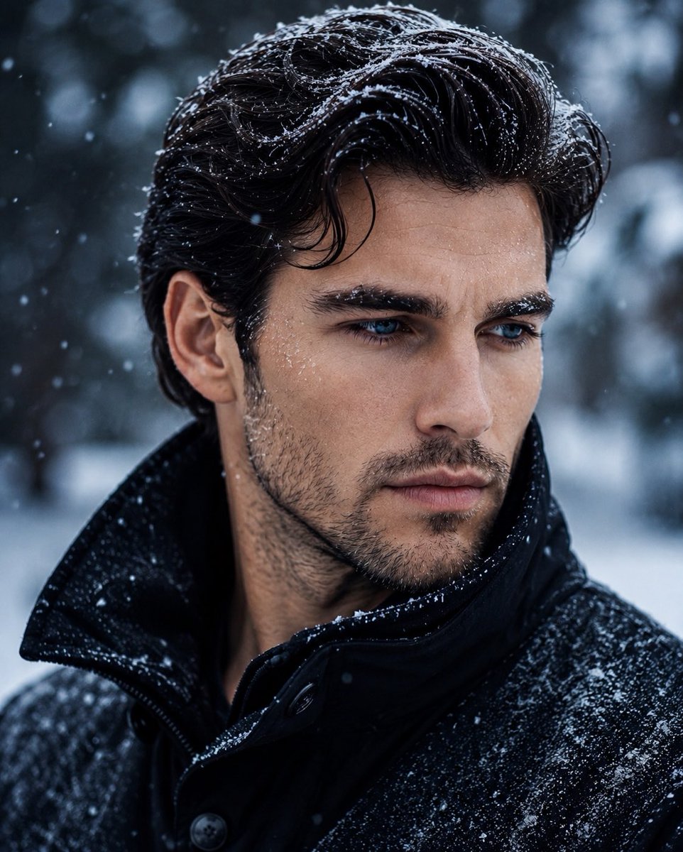 Cinematic Frosty Winter Portrait
