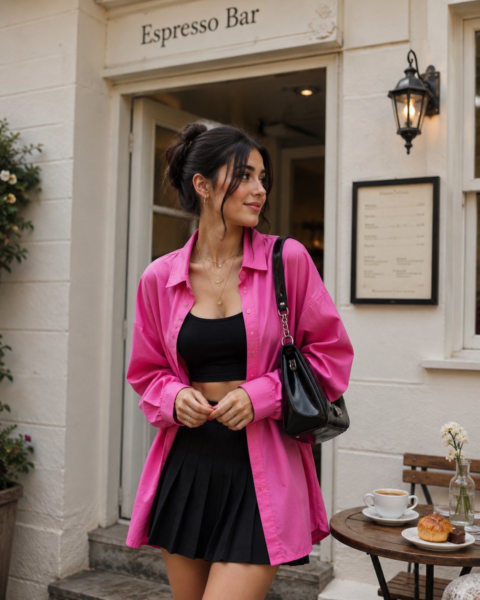 Chic Street Style at European Espresso Bar