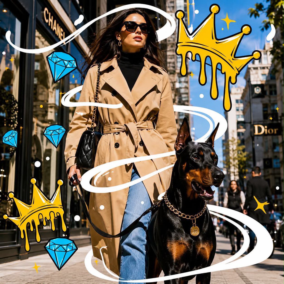 Urban Pop-Art Fusion Portrait - alternate