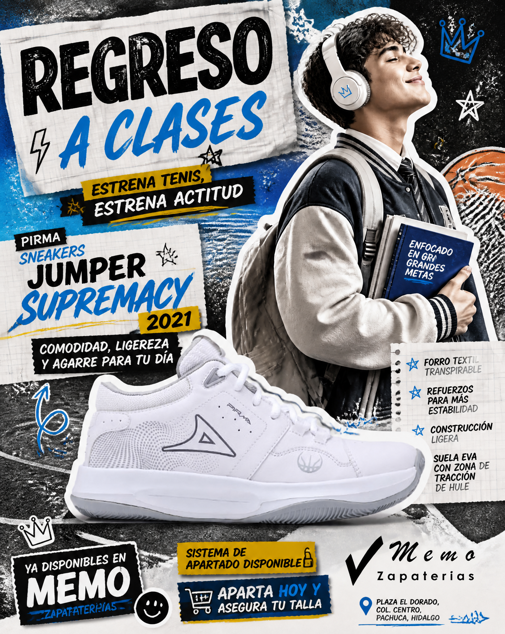 Y2K Scrapbook Back-to-School Campaign for Pirma Sneakers