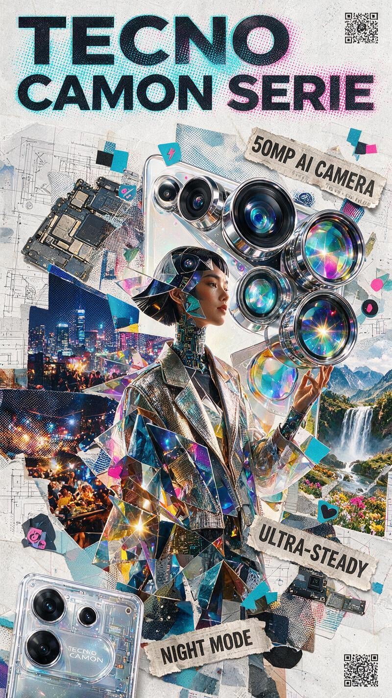 Tecno Camon Avant-Garde Mixed Media Poster