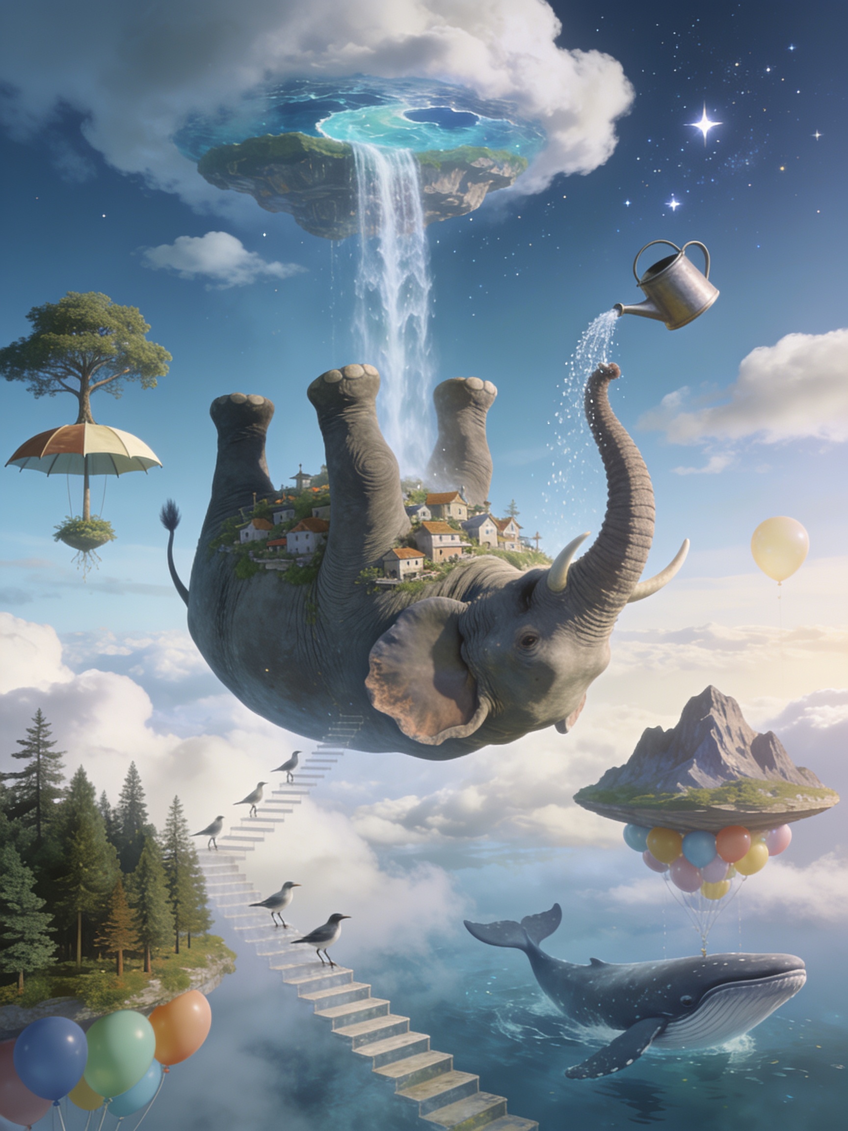 The Celestial Upside-Down Elephant