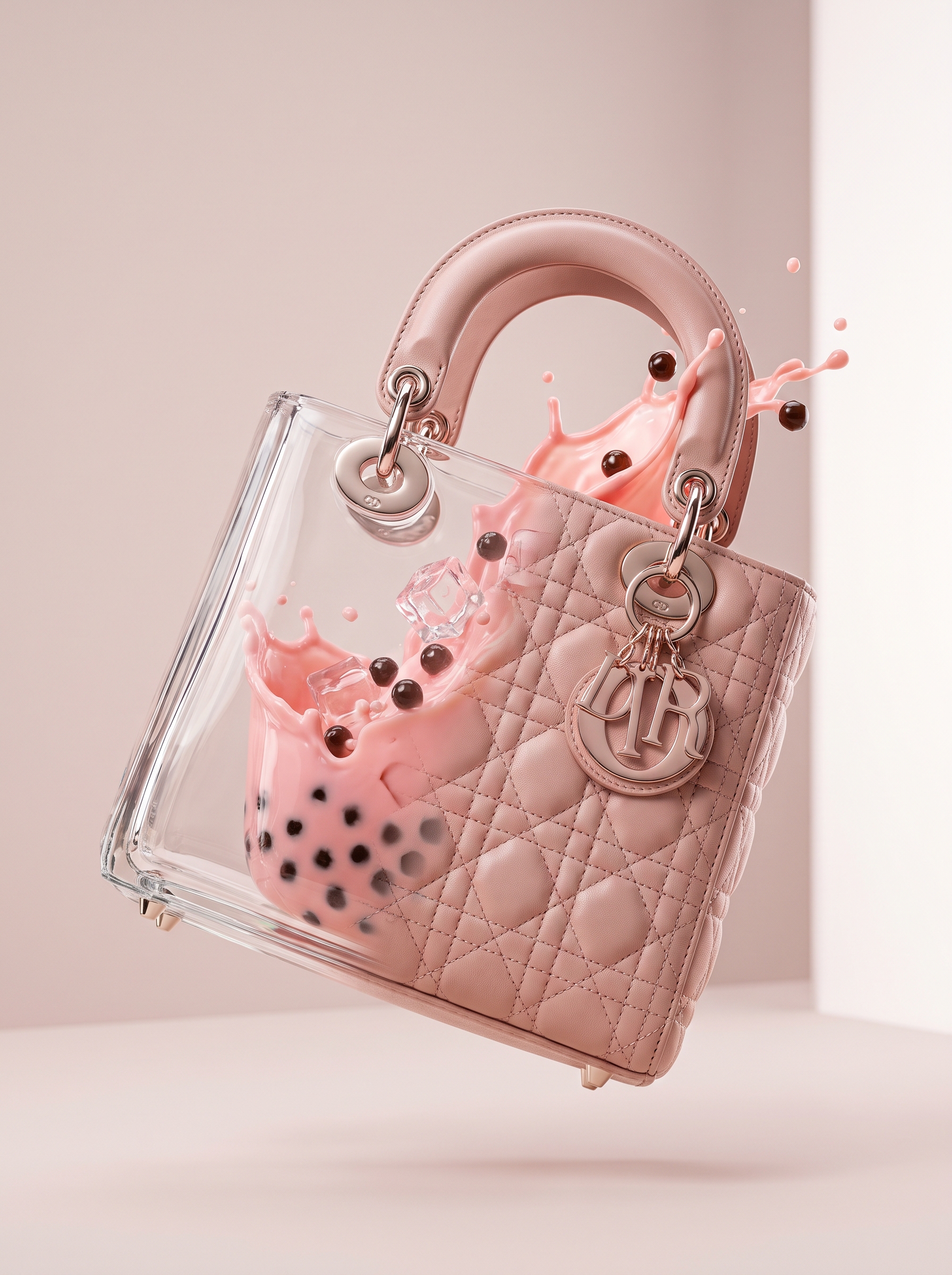 Lady Dior Glass to Leather Bubble Tea Fusion
