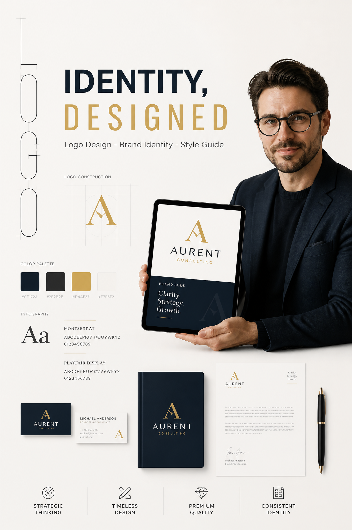 Premium Minimalist Brand Identity Showcase