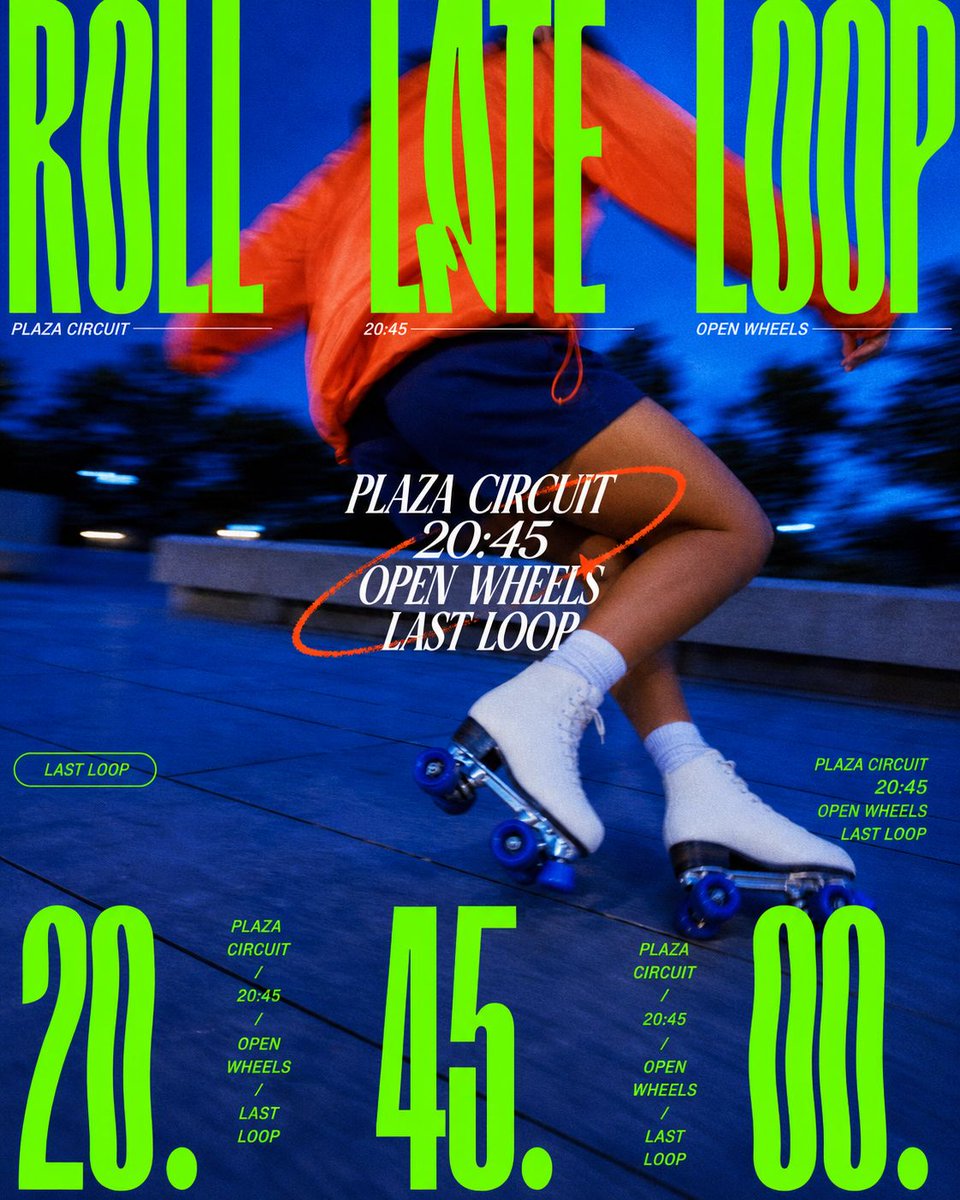 Electric Blue Brutalist Layout - alternate
