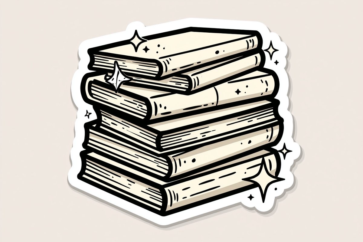 Retro Hand-Drawn Die-Cut Sticker Art