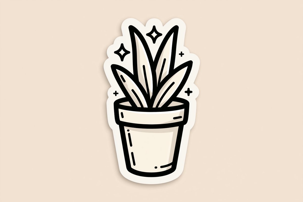 Retro Hand-Drawn Die-Cut Sticker Art - alternate