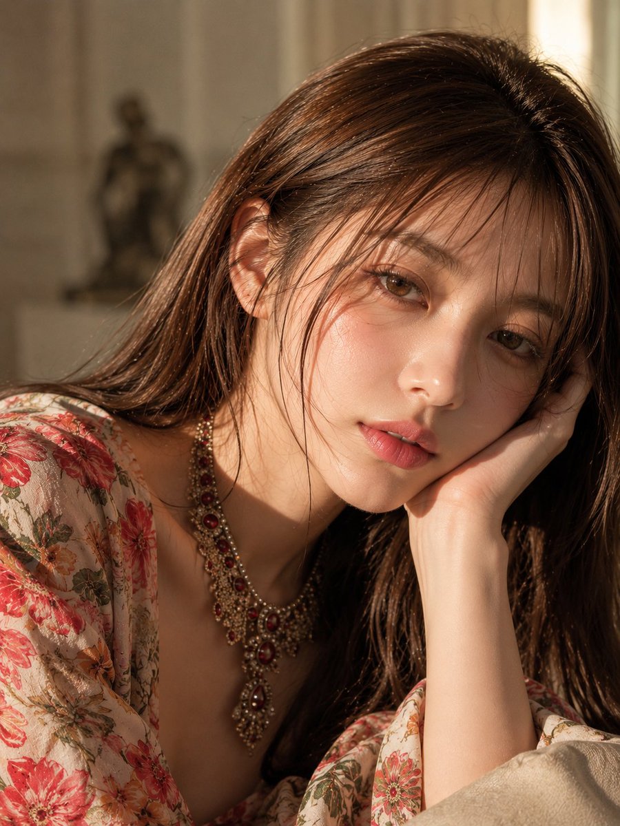 Golden Hour Elegance Portrait